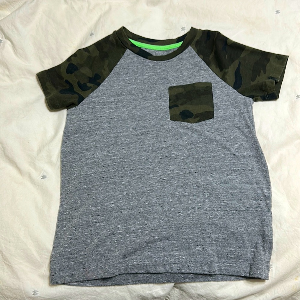 Boys Camo T-shirt with Pocket